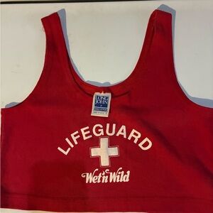 wet n wild Red Lifeguard Crop Top